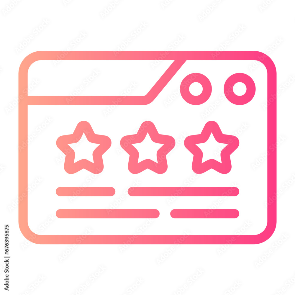 Fototapeta premium rate gradient icon