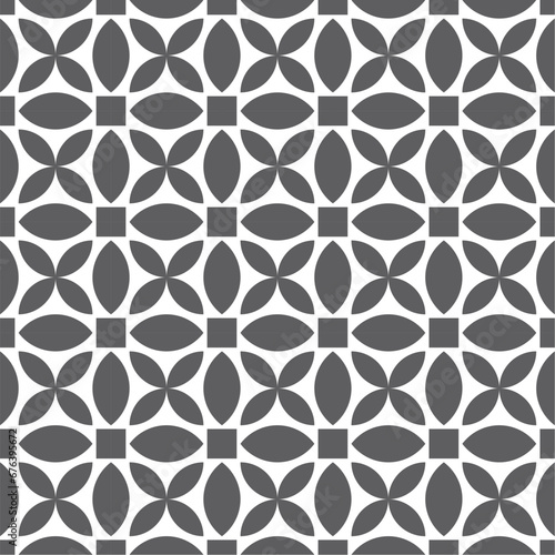 Seamless geometric pattern in Batik style