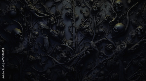 A Dark Gothic Horror Theme Wall Background