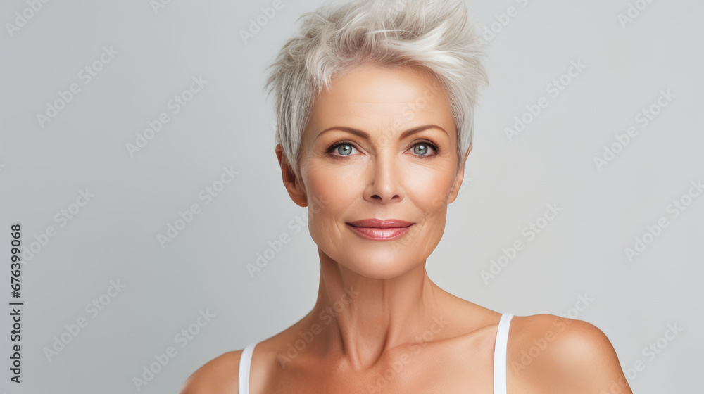 Graceful 50s: Close-up of a Mature Lady Graceful 50s: Close-up of a Mature Lady