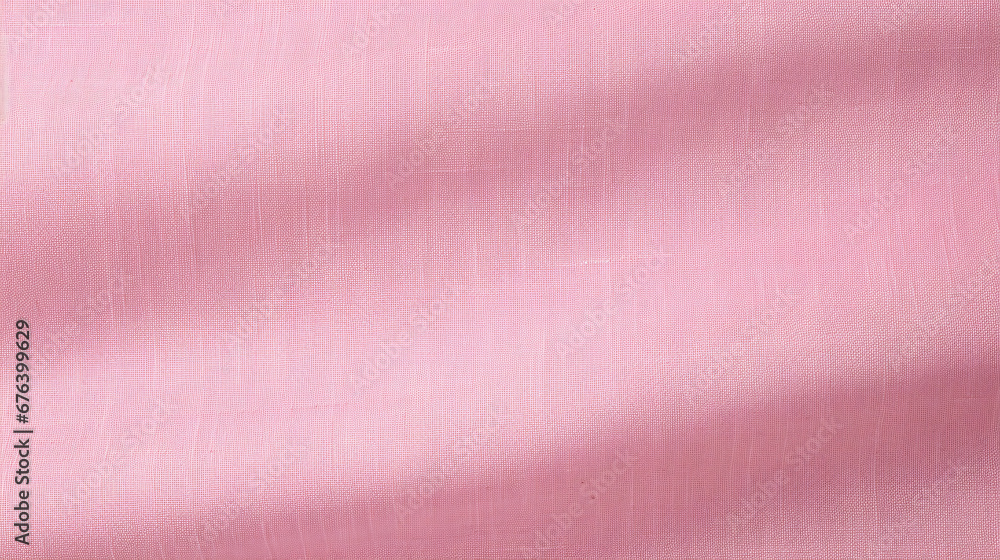 Fototapeta premium Pink Linen Texture Background, Ideal for Cloth-related Designs.