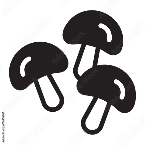 mushroom glyph icon