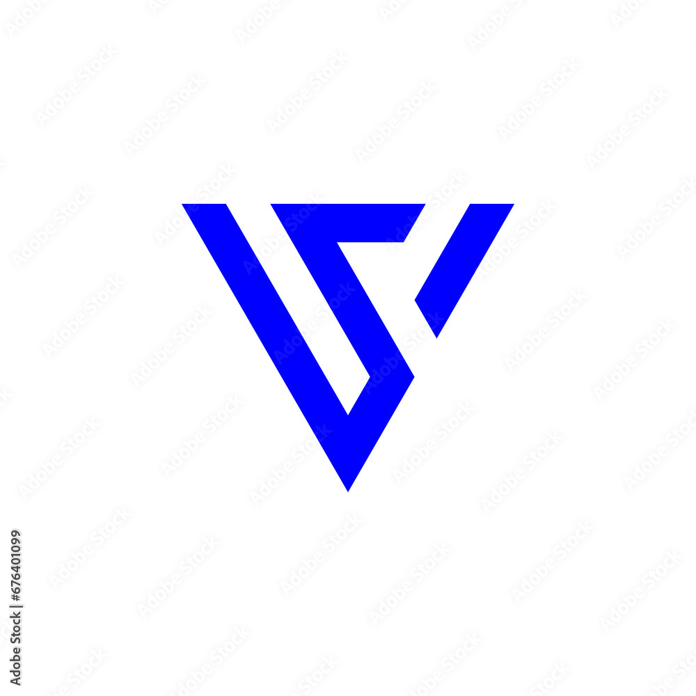 abstract stripes letter sv triangle geometric line logo vector abstract stripes letter sv triangle geometric line logo vector