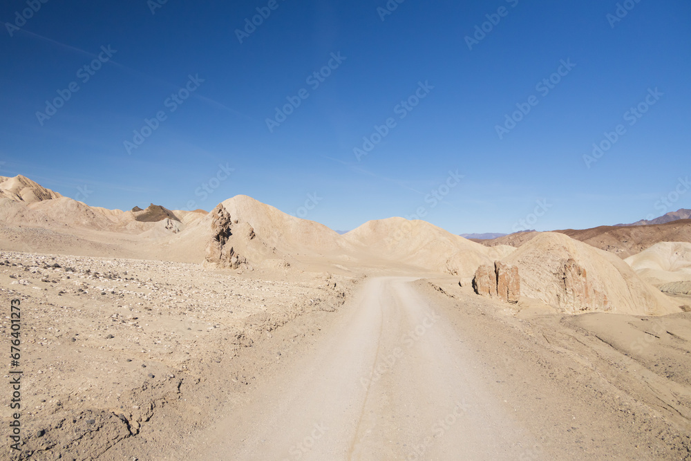 Gravel road through Death Valley National Park, California