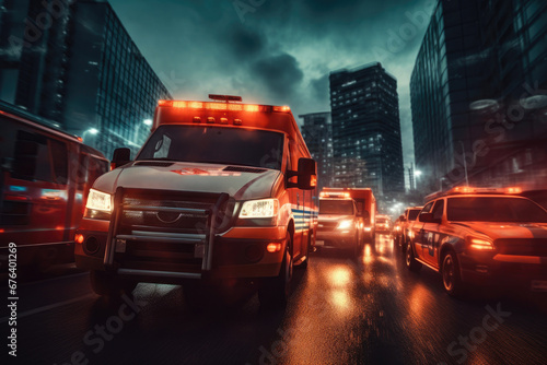 City Road Emergency: Ambulance Priority © Andrii 