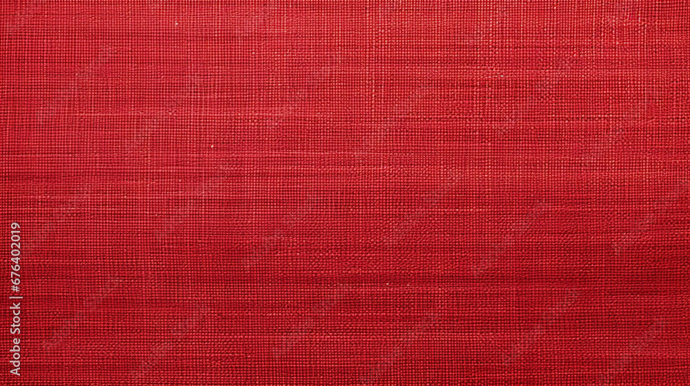 Fototapeta premium Red Linen Texture Background, Ideal for Cloth-related Designs.