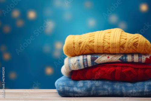 Textured Bliss: Winter Sweater Heap