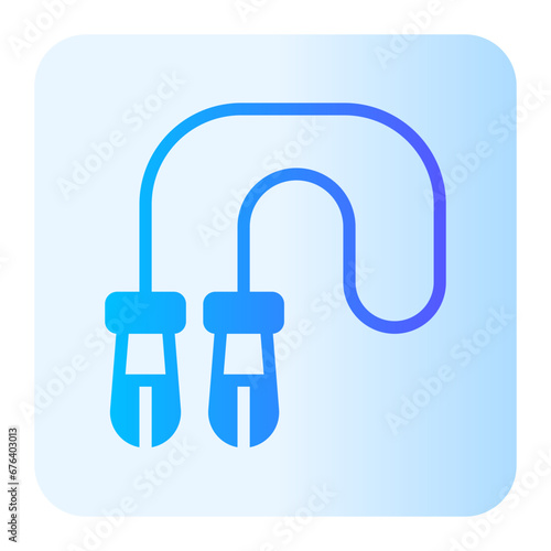 skipping rope gradient icon