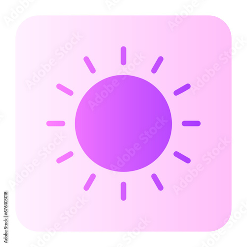sun gradient icon