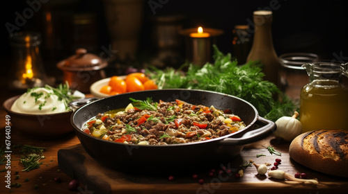 stew with vegetables and spices