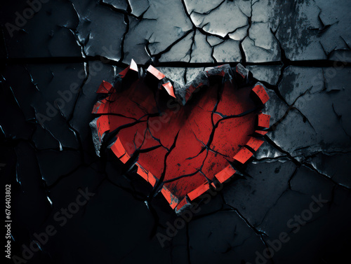Crumbling Emotions: A Heart’s Descent into the Abyss of Despair