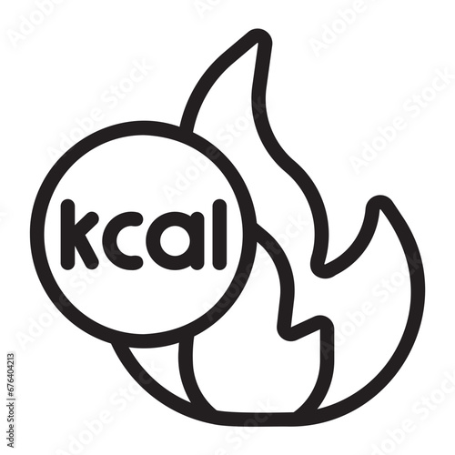 calories line icon