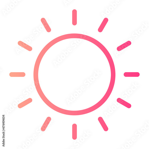 sun gradient icon