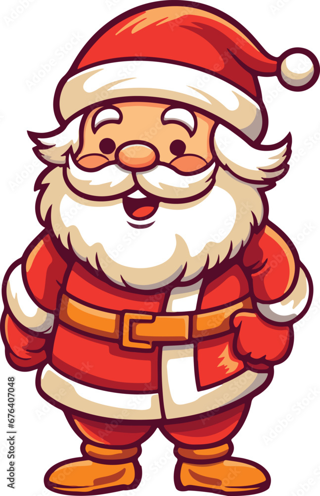 Cute Funny Smiling Santa Cartoon Cute Funny Smiling Santa Cartoon