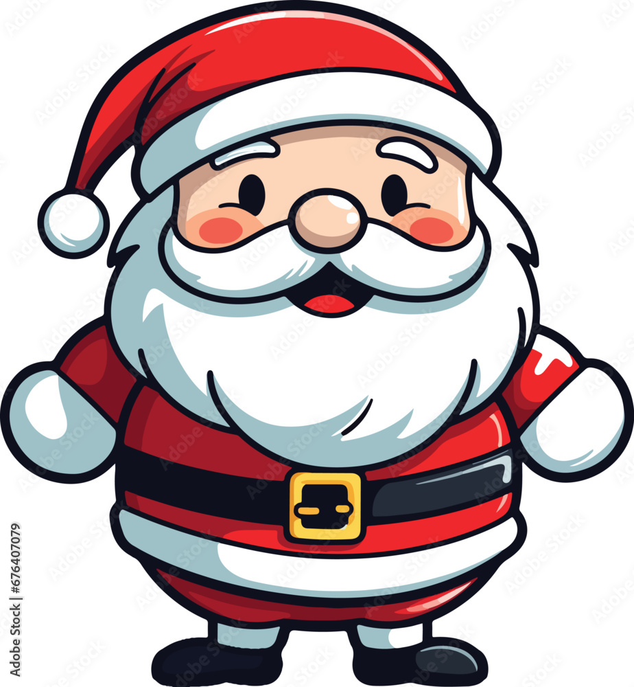 Cute Funny Smiling Santa Cartoon Cute Funny Smiling Santa Cartoon