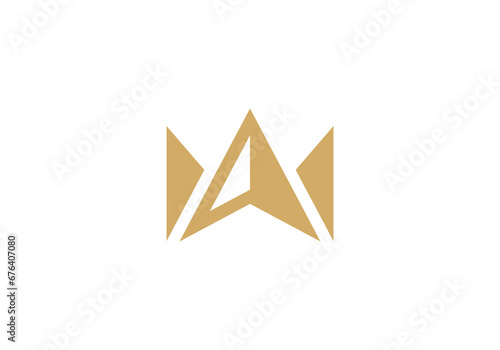 simple king north logo design vector illustration photo