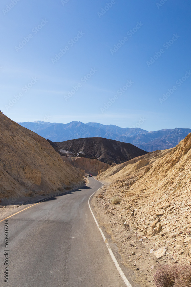 Road through Death Valley National Park, California