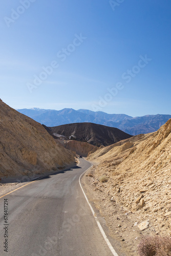 Road through Death Valley National Park, California