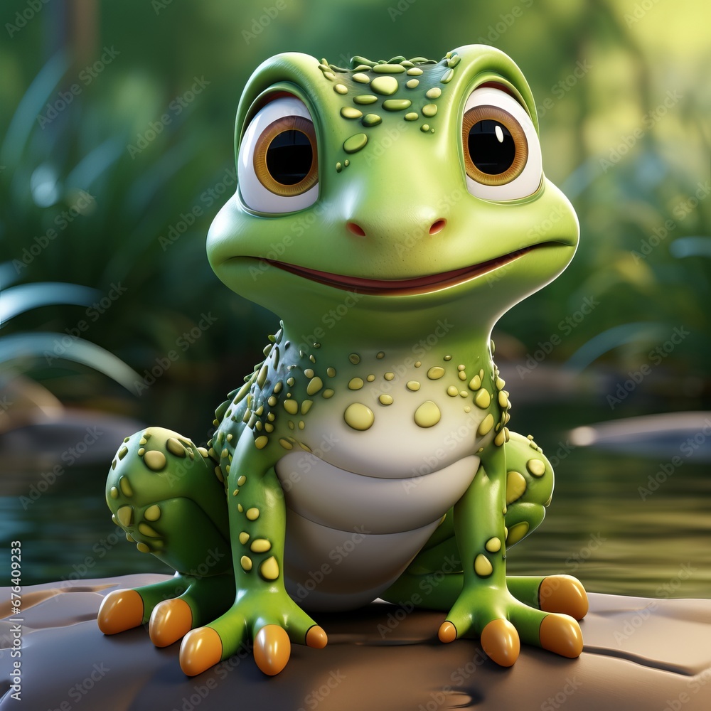Fototapeta premium Mascotte grenouille