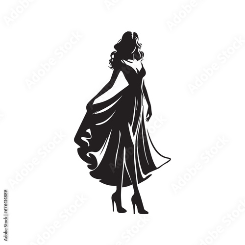 Timeless Beauty in Lady Silhouette: A Compilation of Elegant Female Forms Perfect for a Range of Creative Applications