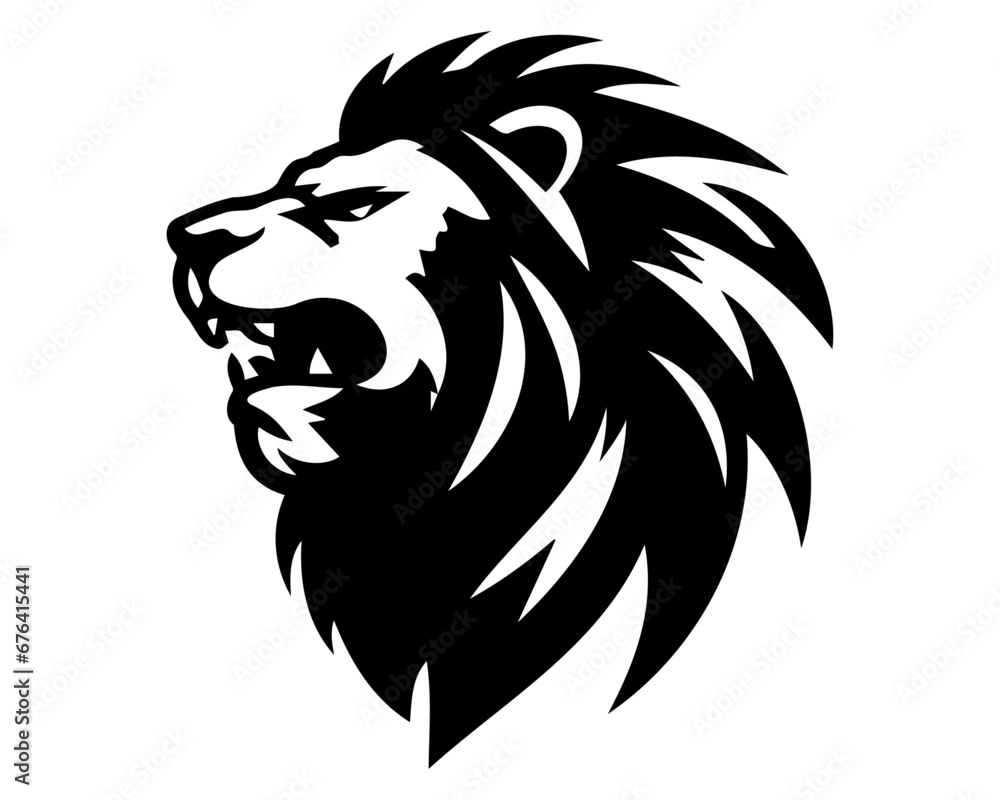 abstract; animal; defense; design; emblem; head; heraldic; king; lion; lion head; lion logo; logo; logotype; mascot; power; pride; silhouette; strenght; style; tattoo; wild; abstract; animal; defense;