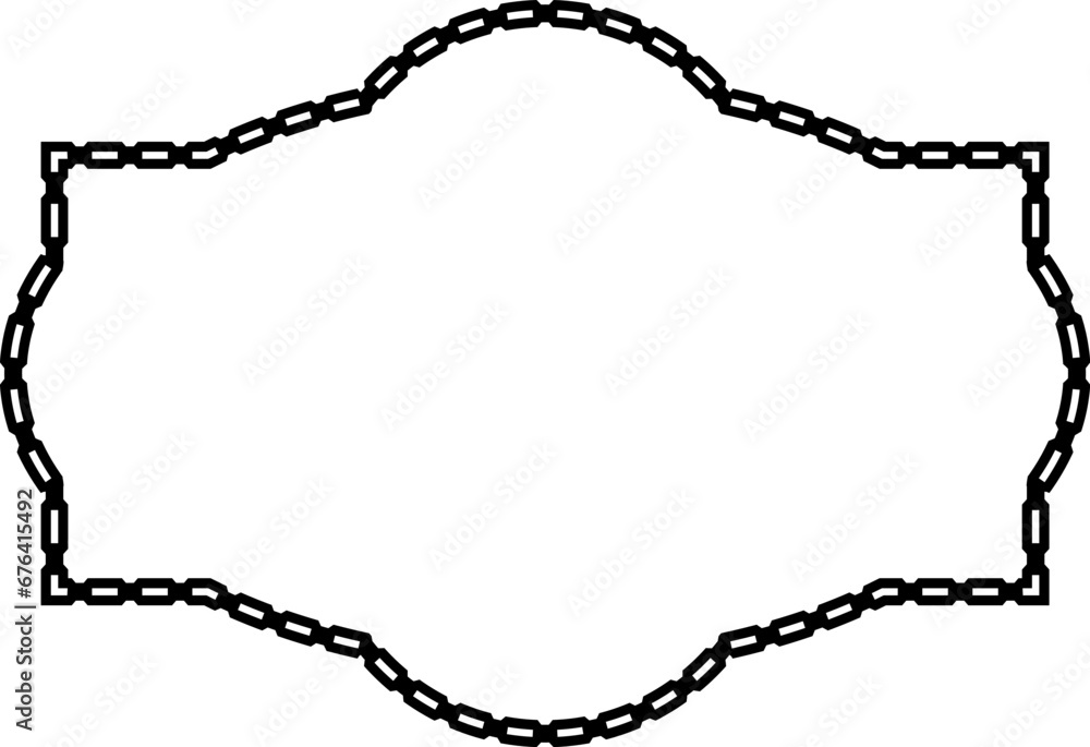 Rectangle shape Chain round frame Chain let design texture decorative vintage frames silhouette black ornamental label frames banners vector retro badges elements symbols ornate ribbon borders isolate Rectangle shape Chain round frame Chain let design texture decorative vintage frames silhouette black ornamental label frames banners vector retro badges elements symbols ornate ribbon borders isolate
