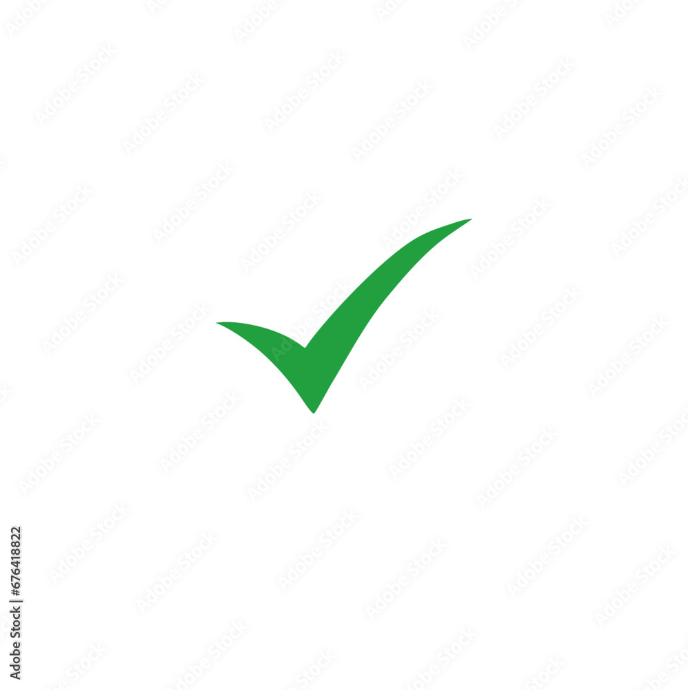 Green check mark icon vector design Green check mark icon vector design