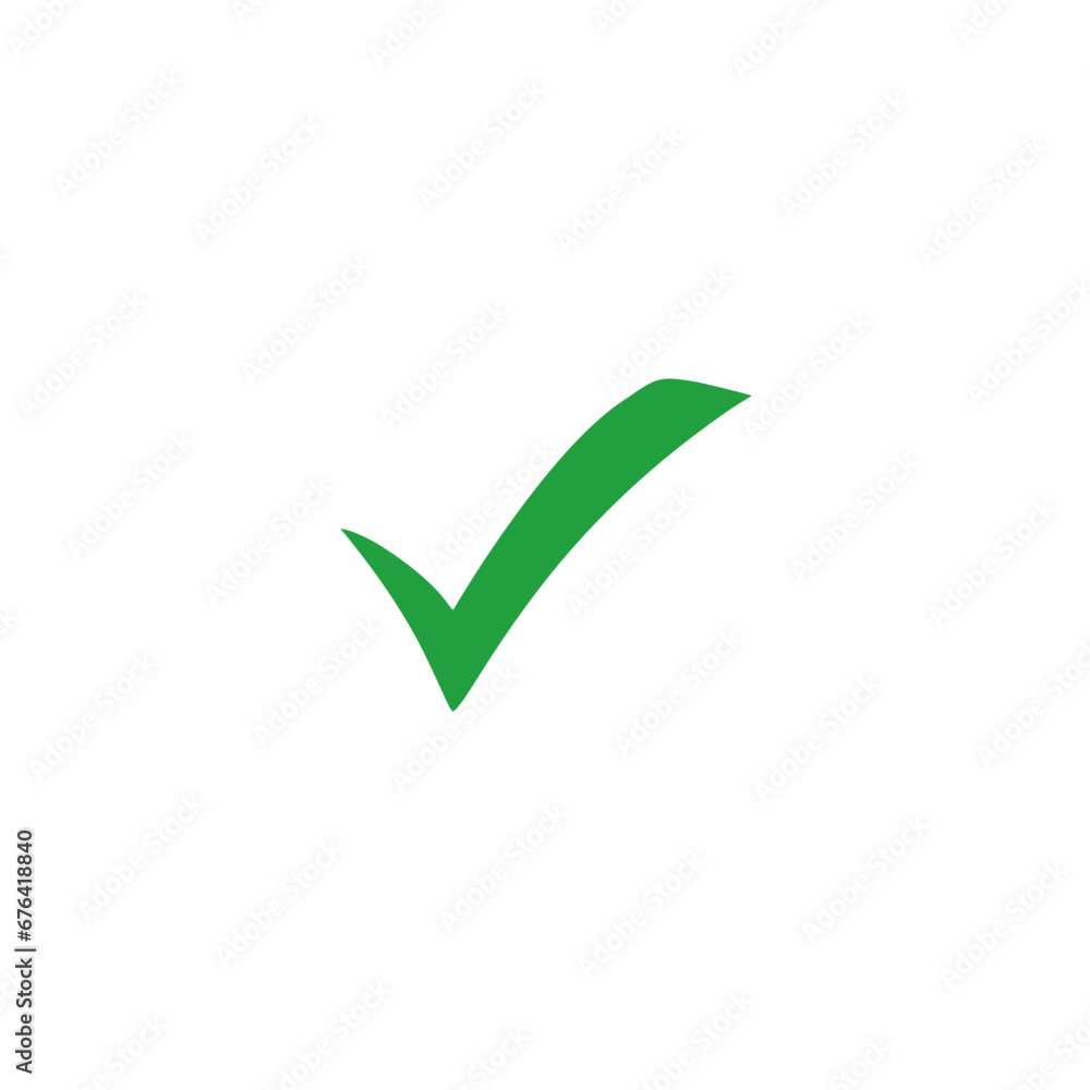 Green check mark icon vector design Green check mark icon vector design