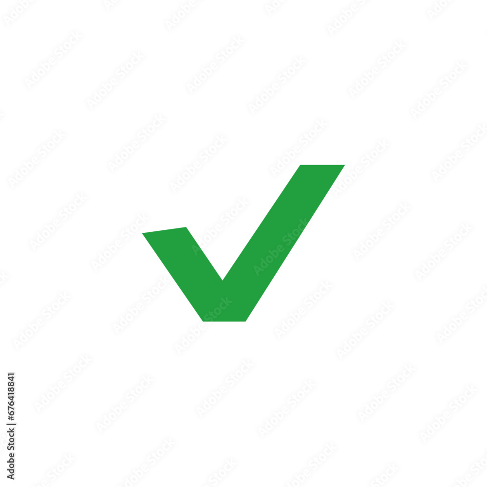 Green check mark icon vector design Green check mark icon vector design