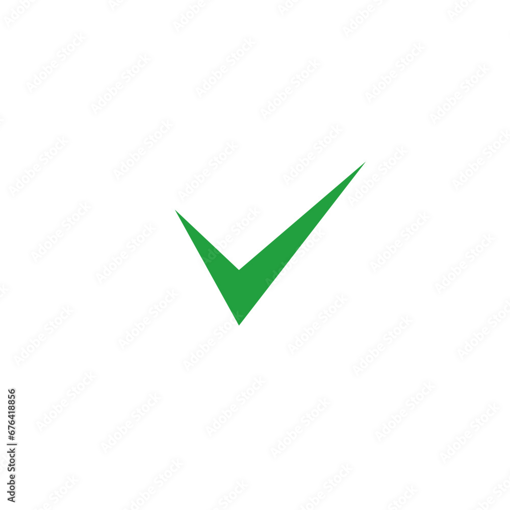 Green check mark icon vector design Green check mark icon vector design