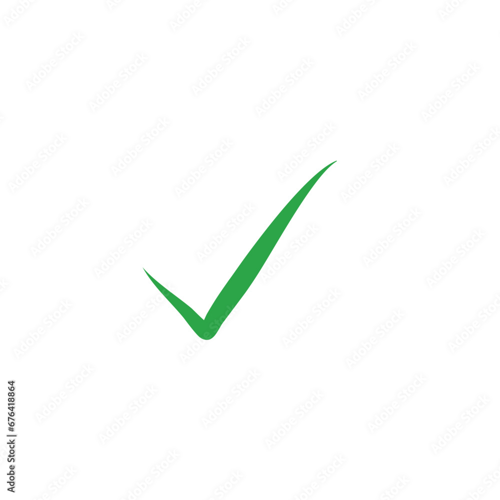 Green check mark icon vector design Green check mark icon vector design