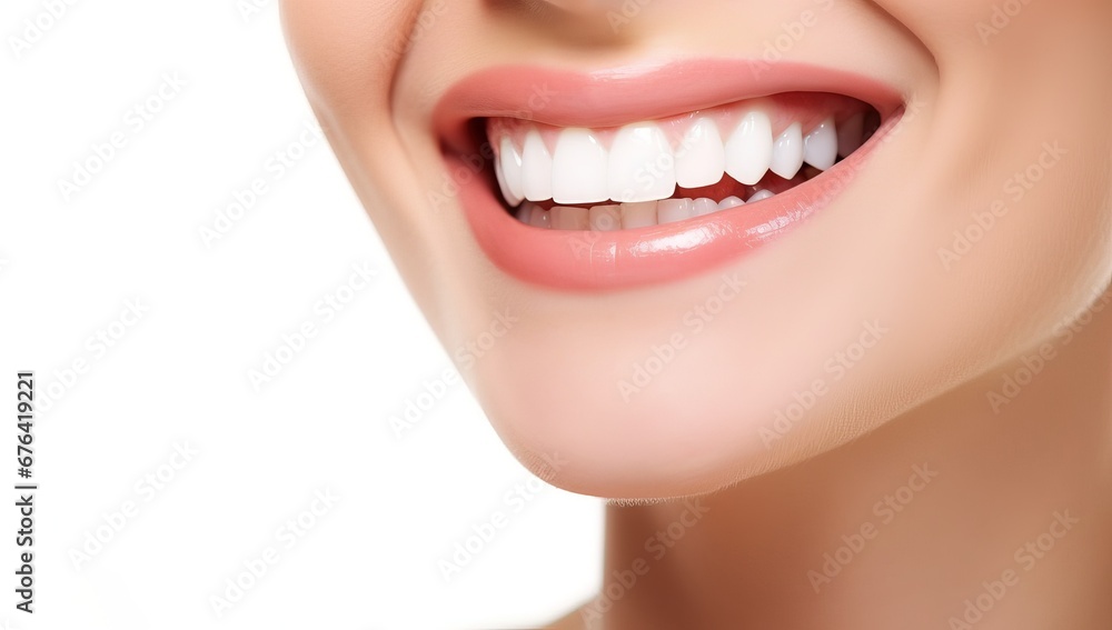 Obraz premium Close Up of a Joyful Woman Smile