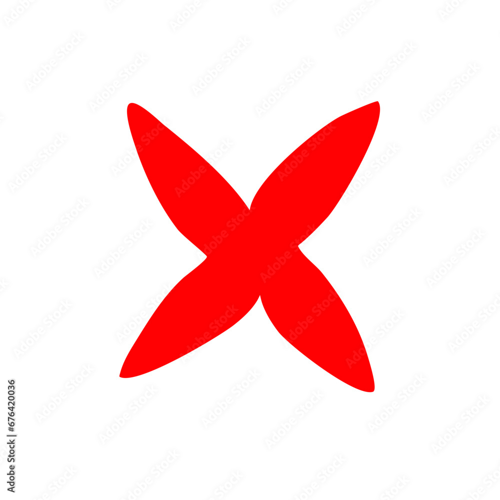 Set of grunge x sign. Hand drawn x marks Set of grunge x sign. Hand drawn x marks