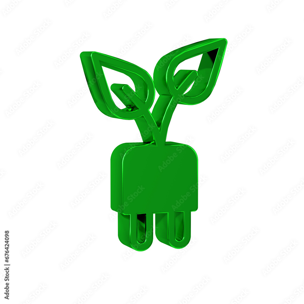 Green Electric saving plug in leaf icon isolated on transparent background. Save energy electricity. Environmental protection. Bio energy. Green Electric saving plug in leaf icon isolated on transparent background. Save energy electricity. Environmental protection. Bio energy.