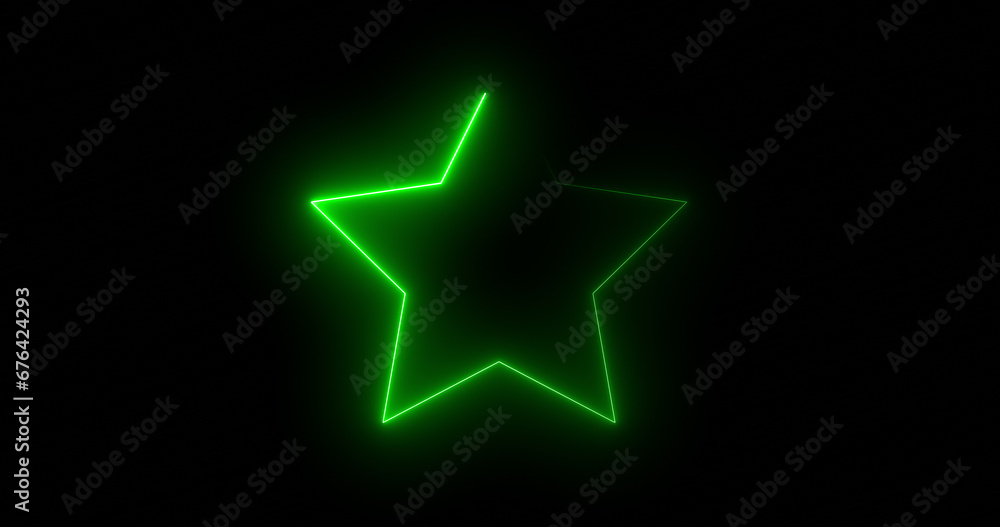 Neon star moving light animation for VJ Loop disco and Club BG. Black background star neon motion graphic.Glamour glitter backdrop for a holiday celebration party. Stage light star illustration. Neon star moving light animation for VJ Loop disco and Club BG. Black background star neon motion graphic.Glamour glitter backdrop for a holiday celebration party. Stage light star illustration.