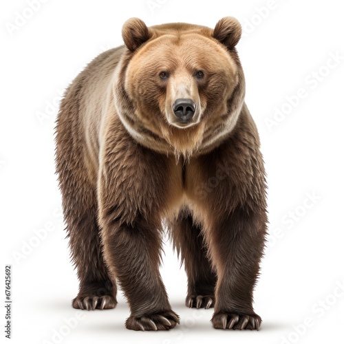 brown bear isolated on white