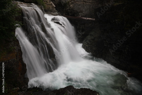 Lower Myra Falls In Strathcona Provincial Park  Vancouver Island  Canada