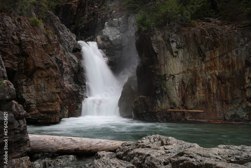 upper Myra Falls in Strathcona Provincial Park  Vancouver Island   Canada