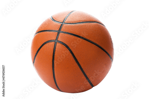 Basketball ball over white background. © Afrin