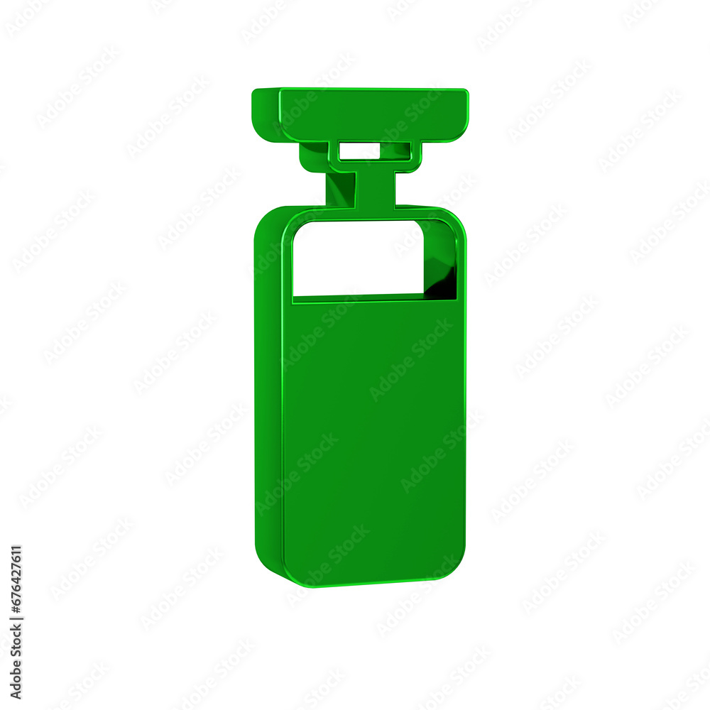 Green Punching bag icon isolated on transparent background. Green Punching bag icon isolated on transparent background.