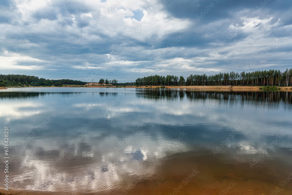 View of the sand dunes of the Gulf of Finland.