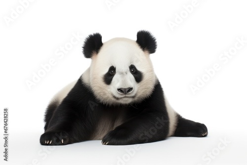 giant panda isolated on white