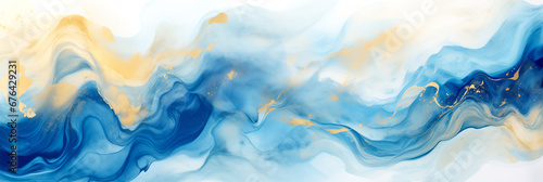 ABSTRACT TEXTURE MARBLE OF BLUE PAINTS WITH GOLD. legal AI 