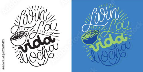 Lettering postcard, t-shirt design, mug print. Art lettering design.