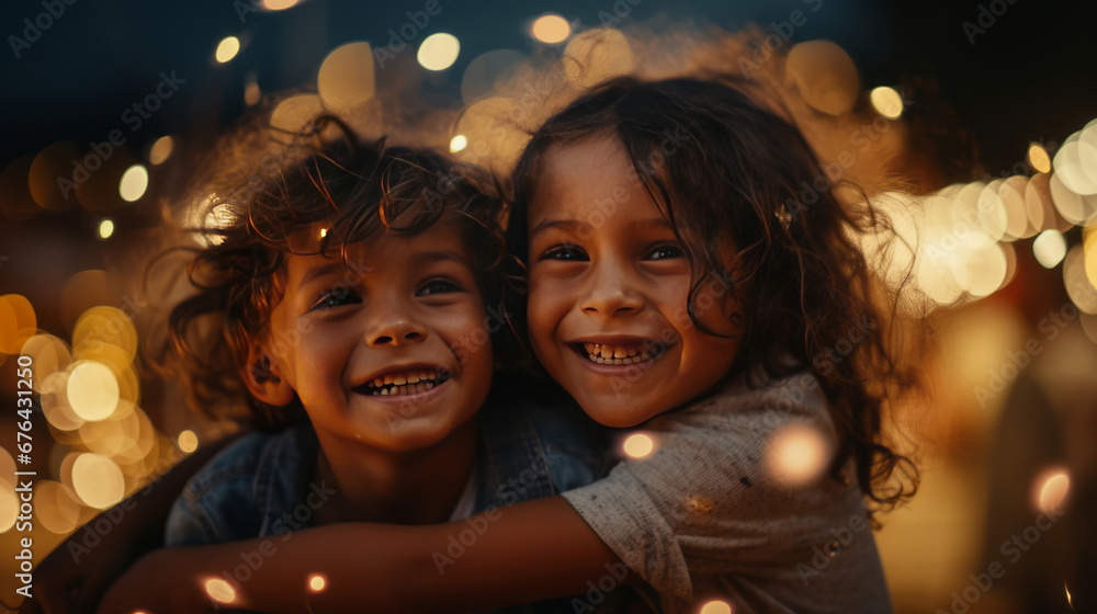 children’s faces illuminated by the sparkling lights, reflecting their pure joy and wonder. children’s faces illuminated by the sparkling lights, reflecting their pure joy and wonder.