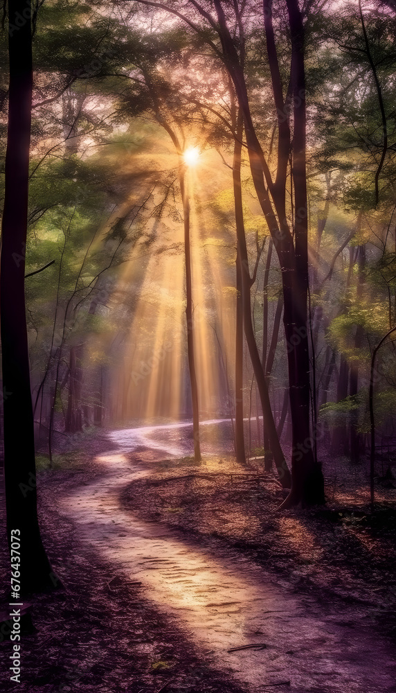 Obraz premium Forest Sunrise