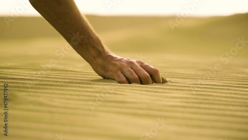 Sand dune in gran canaria photo