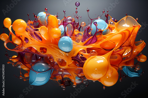 a transparent packground with ink drops on it