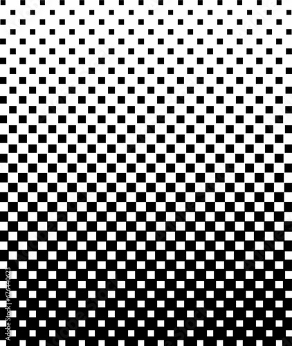 Abstract halftone background pattern. Black and white geometric pixel illustrationVector Formats 