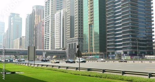 Sheikh Zayed Road in Dubai photo